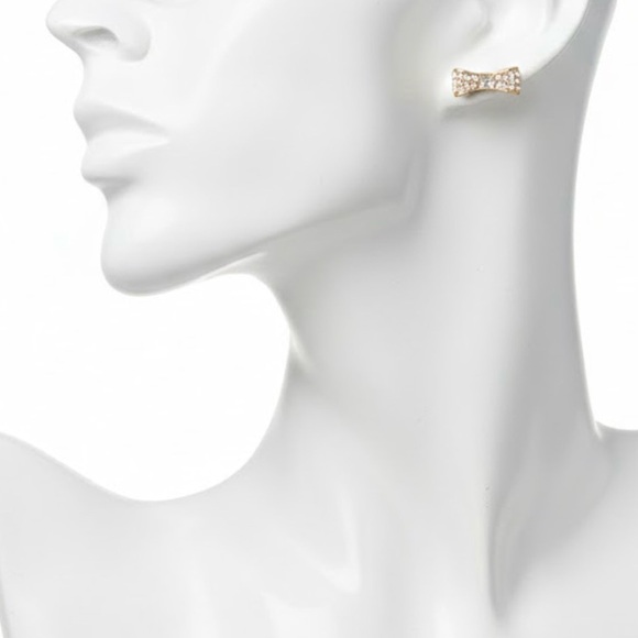 Kate Spade “Ready Set Bow” Pave Stud Earrings (NWT) - Picture 4 of 8